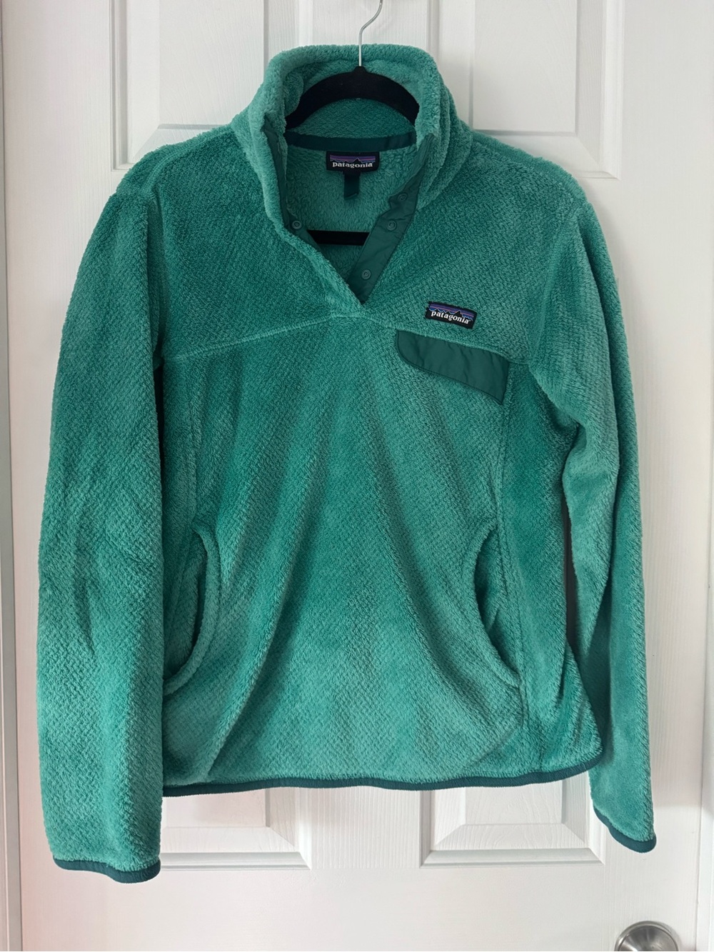 Patagonia Green Teal Snap Pullover Fleece
